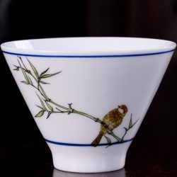 268016.2 Пиала ПРИРОДА Птица в зарослях бамбука